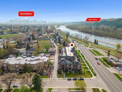 105-3320 3 Avenue Nw, Calgary, AB - Outdoor With Body Of Water With View
