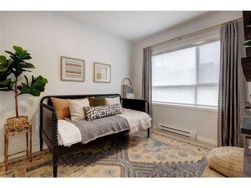 4105-550 Belmont Street Sw, Calgary, AB - Indoor Photo Showing Bedroom