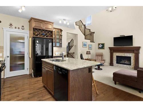 10 Sage Valley Mews Nw, Calgary, AB - Indoor With Fireplace
