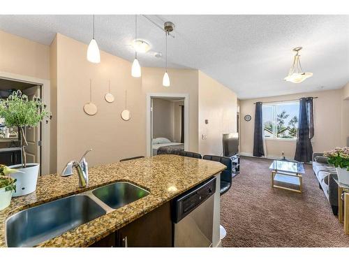 321-2727 28 Avenue Se, Calgary, AB - Indoor Photo Showing Kitchen With Double Sink