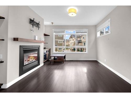 136 Skyview Ranch Road Ne, Calgary, AB - Indoor Photo Showing Living Room With Fireplace