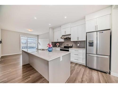 81 Sage Meadows Circle Nw, Calgary, AB - Indoor Photo Showing Kitchen With Upgraded Kitchen