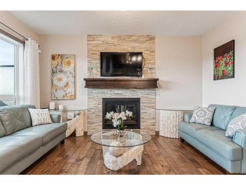 274 Nolan Hill Boulevard Nw, Calgary, AB - Indoor Photo Showing Living Room With Fireplace