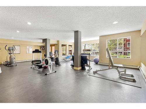 321-5115 Richard Road Sw, Calgary, AB - Indoor Photo Showing Gym Room