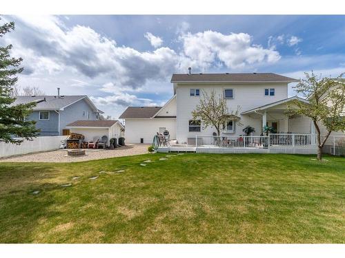 6215 Douglas Place, Olds, AB - Outdoor With Deck Patio Veranda With Backyard With Exterior
