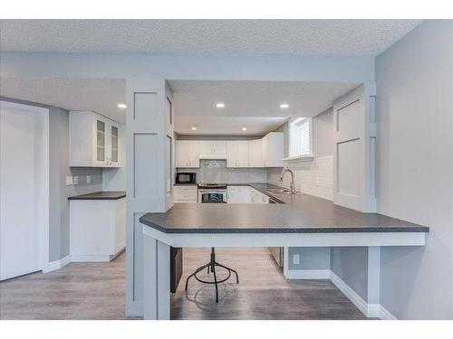 232 Manora Road Ne, Calgary, AB - Indoor Photo Showing Kitchen With Double Sink