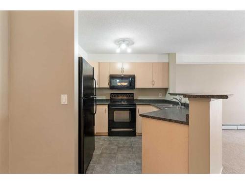 3303-10 Prestwick Bay Se, Calgary, AB - Indoor Photo Showing Kitchen With Double Sink