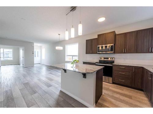 504 Legacy Circle Se, Calgary, AB - Indoor Photo Showing Kitchen With Stainless Steel Kitchen With Upgraded Kitchen