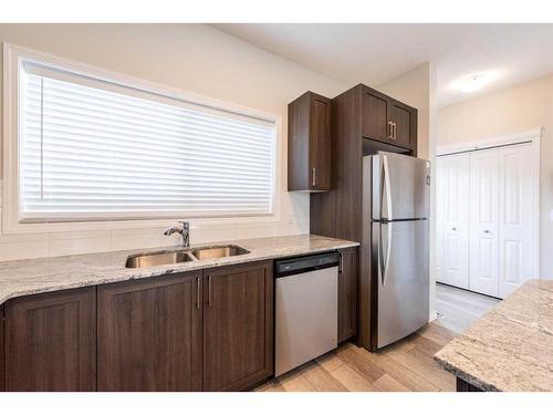 504 Legacy Circle Se, Calgary, AB - Indoor Photo Showing Kitchen With Stainless Steel Kitchen With Double Sink