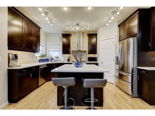 215 Kincora Glen Mews Nw, Calgary, AB - Indoor Photo Showing Kitchen With Upgraded Kitchen