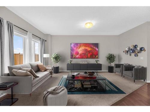 176 Skyview Shores Manor Ne, Calgary, AB - Indoor Photo Showing Living Room