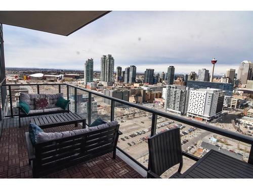 2302-615 6 Avenue Se, Calgary, AB - Outdoor With Balcony With View With Exterior