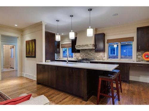921 Riverdale Avenue Sw, Calgary, AB - Indoor Photo Showing Kitchen With Upgraded Kitchen