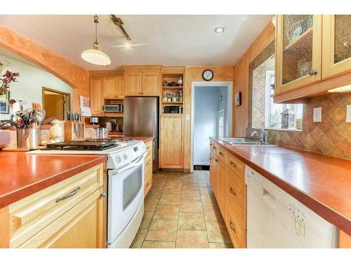 120 43 Avenue Ne, Calgary, AB - Indoor Photo Showing Kitchen With Double Sink