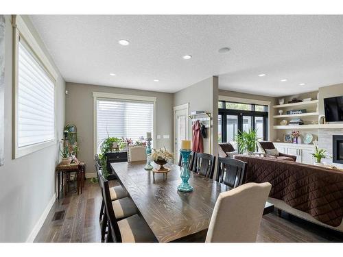 3806 3 Street Nw, Calgary, AB - Indoor Photo Showing Dining Room With Fireplace