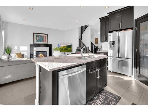 14 Sage Meadows Way Nw, Calgary, AB - Indoor Photo Showing Kitchen With Upgraded Kitchen