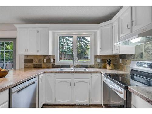 199 Dalcastle Way Nw, Calgary, AB - Indoor Photo Showing Kitchen With Double Sink