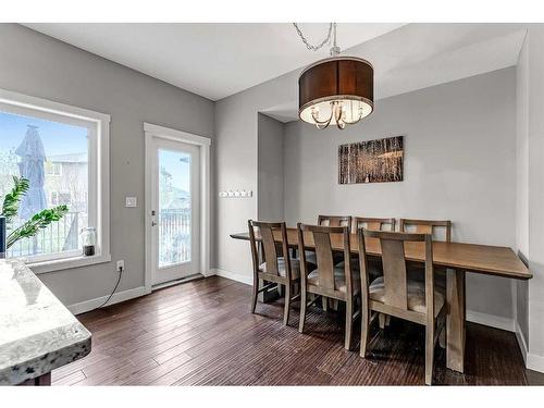 524 Harrison Court, Crossfield, AB - Indoor Photo Showing Dining Room