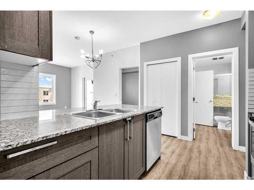 2613-4641 128 Avenue Ne, Calgary, AB - Indoor Photo Showing Kitchen With Double Sink With Upgraded Kitchen