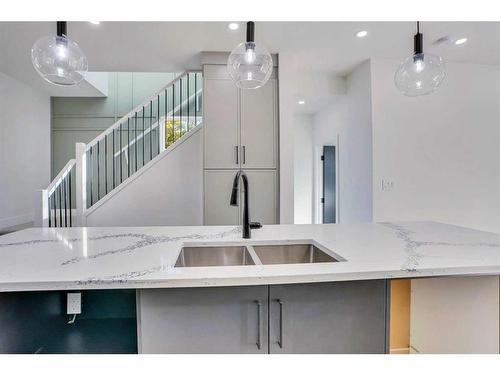 1802 19 Avenue Nw, Calgary, AB - Indoor Photo Showing Kitchen With Double Sink