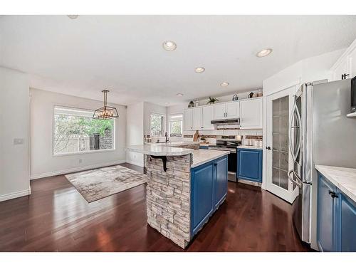 13 Everwillow Boulevard Sw, Calgary, AB - Indoor Photo Showing Kitchen With Stainless Steel Kitchen With Upgraded Kitchen