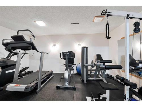 128 Gainsborough Drive Sw, Calgary, AB - Indoor Photo Showing Gym Room