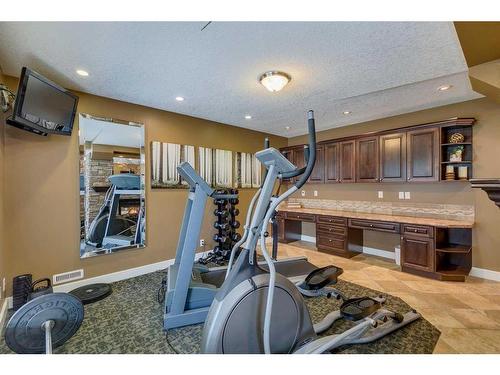 214 Sienna Hills Terrace Sw, Calgary, AB - Indoor Photo Showing Gym Room