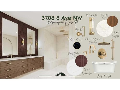 3708 8 Avenue Nw, Calgary, AB -  Photo Showing Bathroom