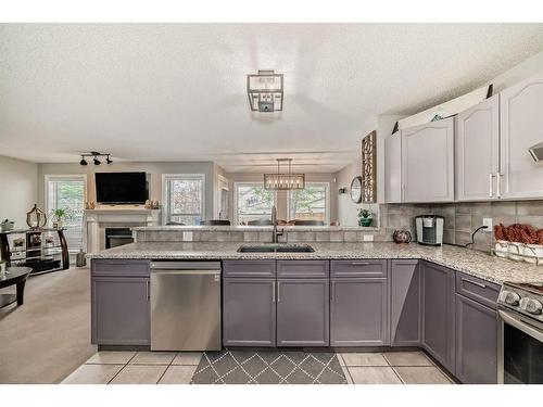 98 Coville Circle Ne, Calgary, AB - Indoor Photo Showing Kitchen With Double Sink