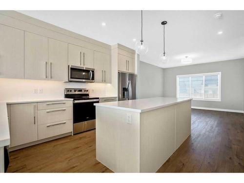 70 Mallard Heath Se, Calgary, AB - Indoor Photo Showing Kitchen With Stainless Steel Kitchen With Upgraded Kitchen