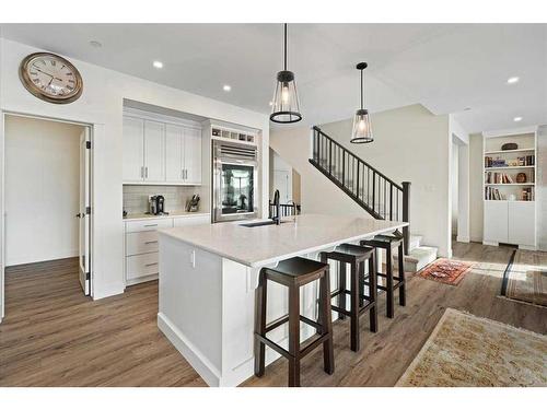 33 Lucas Cove Nw, Calgary, AB - Indoor Photo Showing Kitchen With Upgraded Kitchen