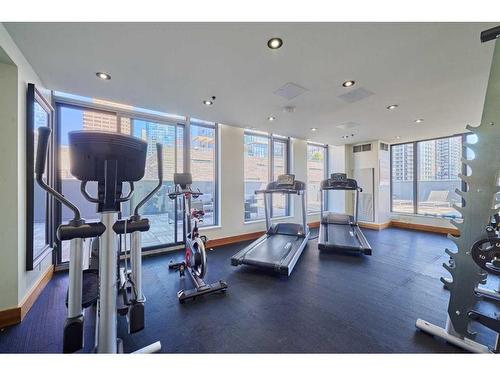 2408-1010 6 Street Sw, Calgary, AB - Indoor Photo Showing Gym Room