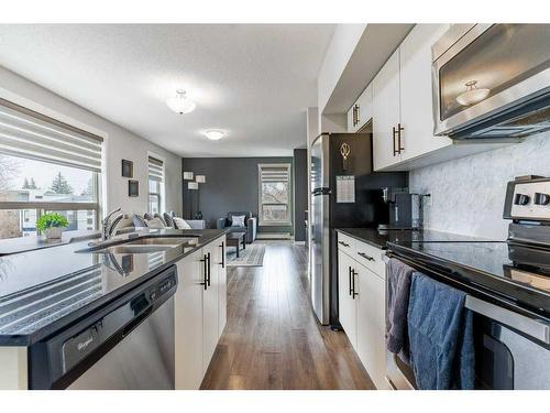 301-1740 9 Street Nw, Calgary, AB - Indoor Photo Showing Kitchen With Double Sink