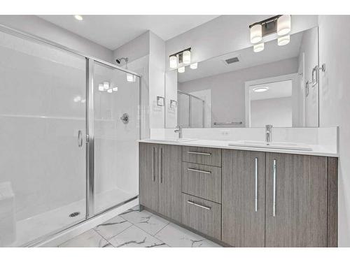 729 Carrington Boulevard, Calgary, AB - Indoor Photo Showing Bathroom