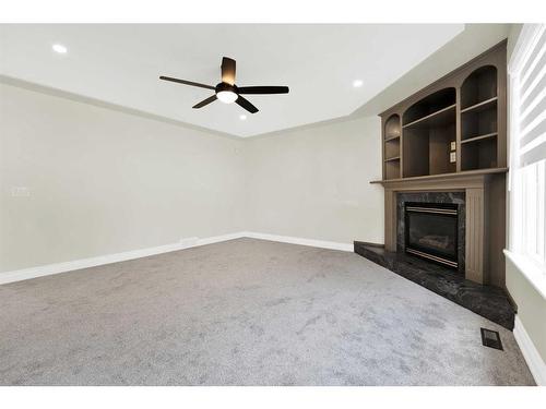 159 Schiller Crescent Nw, Calgary, AB - Indoor With Fireplace