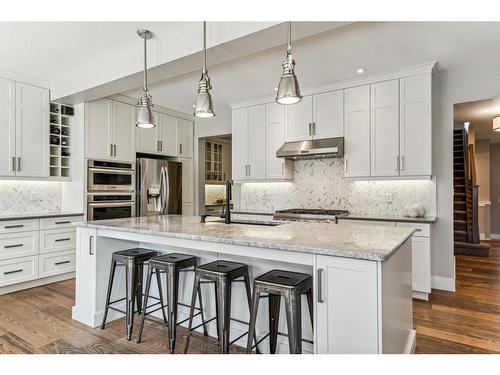 231 Mahogany Landing Se, Calgary, AB - Indoor Photo Showing Kitchen With Stainless Steel Kitchen With Upgraded Kitchen