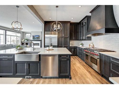 13 Spyglass Point, Rural Rocky View County, AB - Indoor Photo Showing Kitchen With Upgraded Kitchen