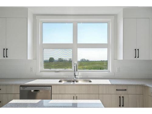 701-400 Belmont Street Sw, Calgary, AB - Indoor Photo Showing Kitchen With Double Sink