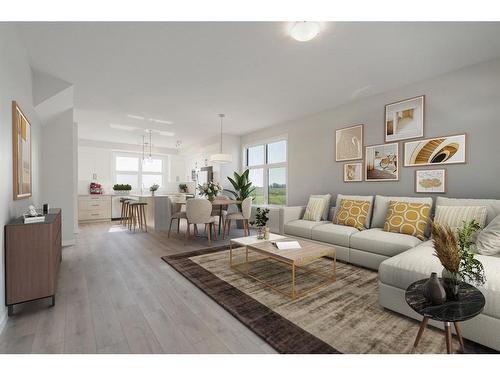 701-400 Belmont Street Sw, Calgary, AB - Indoor Photo Showing Living Room