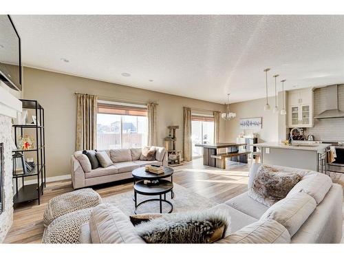 155 Kinniburgh Road, Chestermere, AB - Indoor Photo Showing Living Room