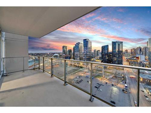 1809-1122 3 Street Se, Calgary, AB - Outdoor With Balcony With View