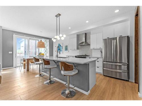 43 Walden Court Se, Calgary, AB - Indoor Photo Showing Kitchen With Stainless Steel Kitchen With Upgraded Kitchen