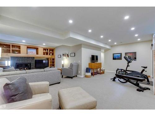 126 Royal Oak Green Nw, Calgary, AB - Indoor With Fireplace
