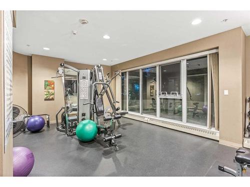 415-1108 6 Avenue Sw, Calgary, AB - Indoor Photo Showing Gym Room