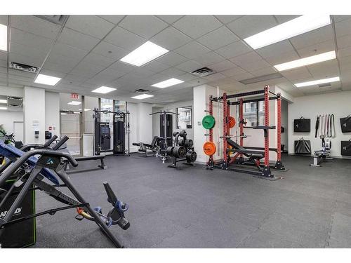 1407-683 10 Street Sw, Calgary, AB - Indoor Photo Showing Gym Room