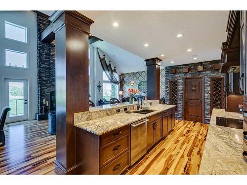 44 Sage Hill Way, Calgary, AB - Indoor Photo Showing Living Room With Fireplace