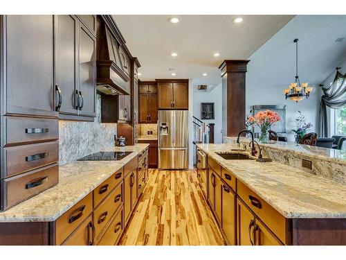 44 Sage Hill Way, Calgary, AB - Indoor Photo Showing Kitchen With Upgraded Kitchen