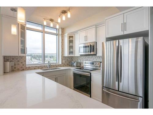 1008-32 Varsity Estates Circle Nw, Calgary, AB - Indoor Photo Showing Kitchen With Stainless Steel Kitchen