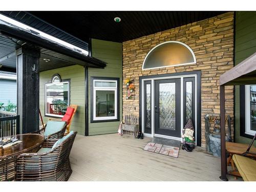 79 Harrison Green, Olds, AB - Outdoor With Deck Patio Veranda With Exterior