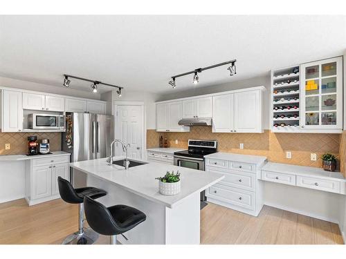 164 Cranfield Park Se, Calgary, AB - Indoor Photo Showing Kitchen With Stainless Steel Kitchen With Upgraded Kitchen